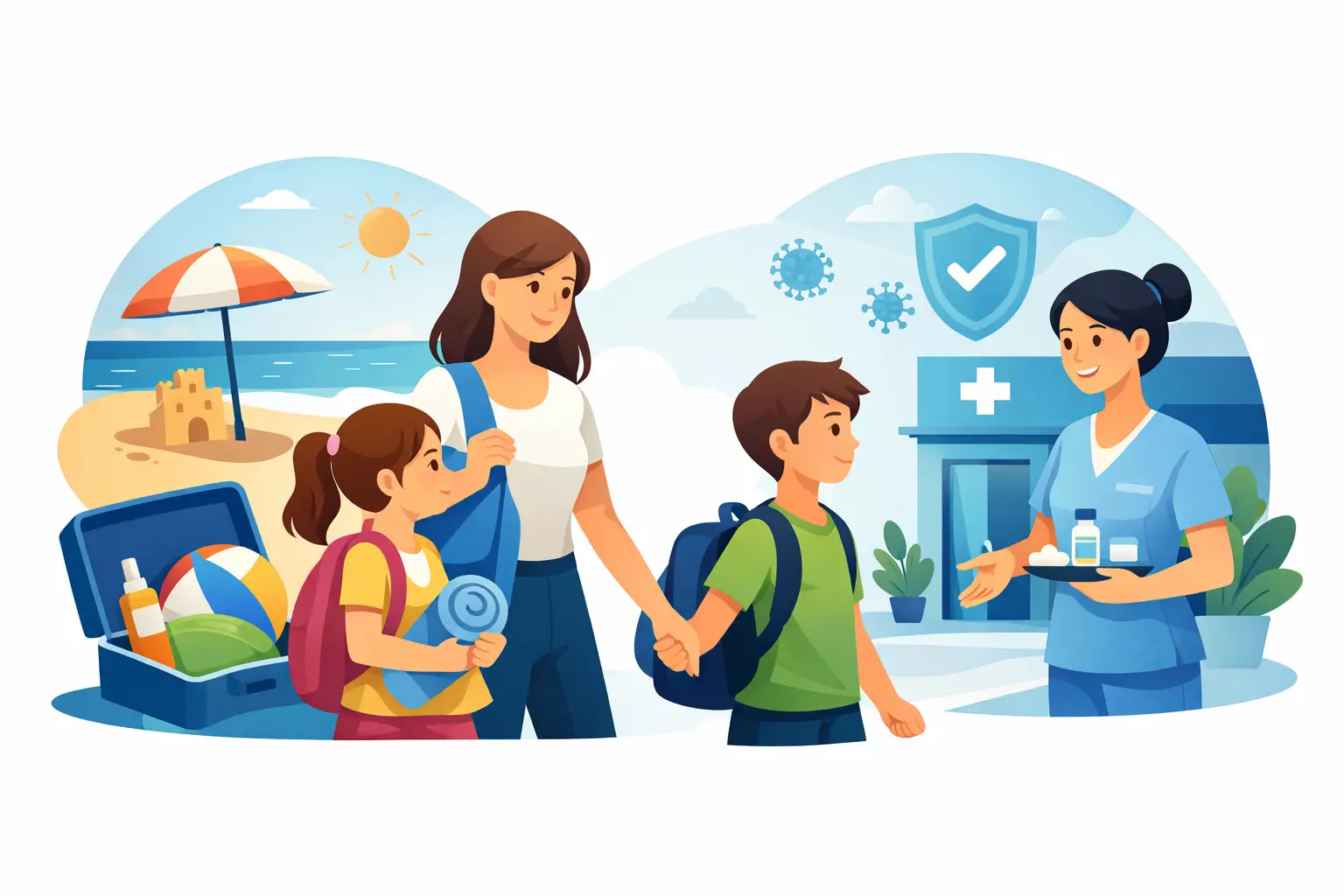 Nas férias escolares, vacinar também entra no roteiro